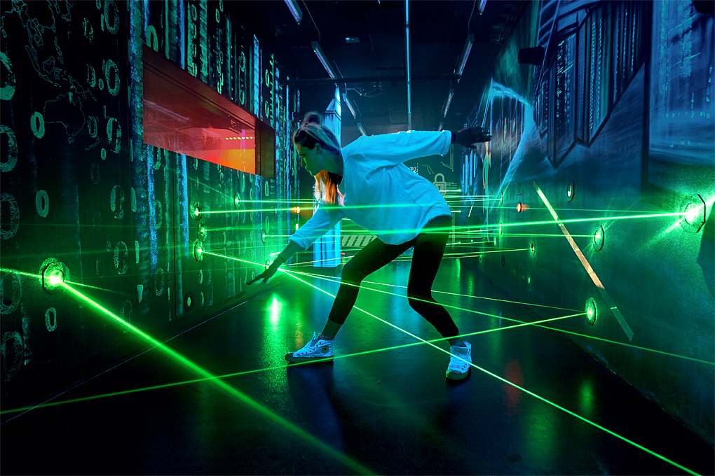 Spionagemuseum in Berlin - Laserparcours Tickets Deutsches Spionagemuseum