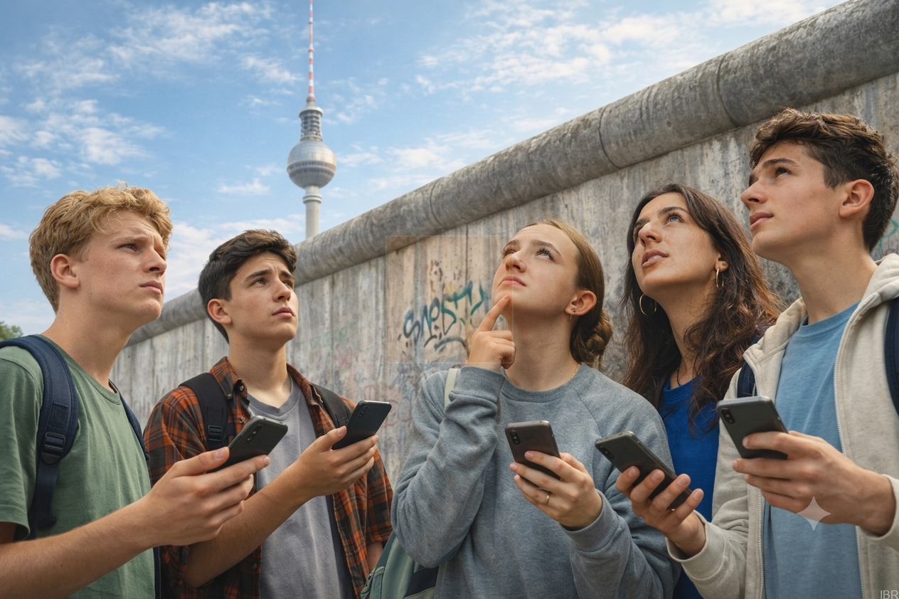 Schüler lösen bei digitaler Schnitzeljagd Berlin Klassenfahrt Stasi-Rätsel an Berliner Mauer – Tickets Digitale Schnitzeljagd Berlin Klassenfahrt