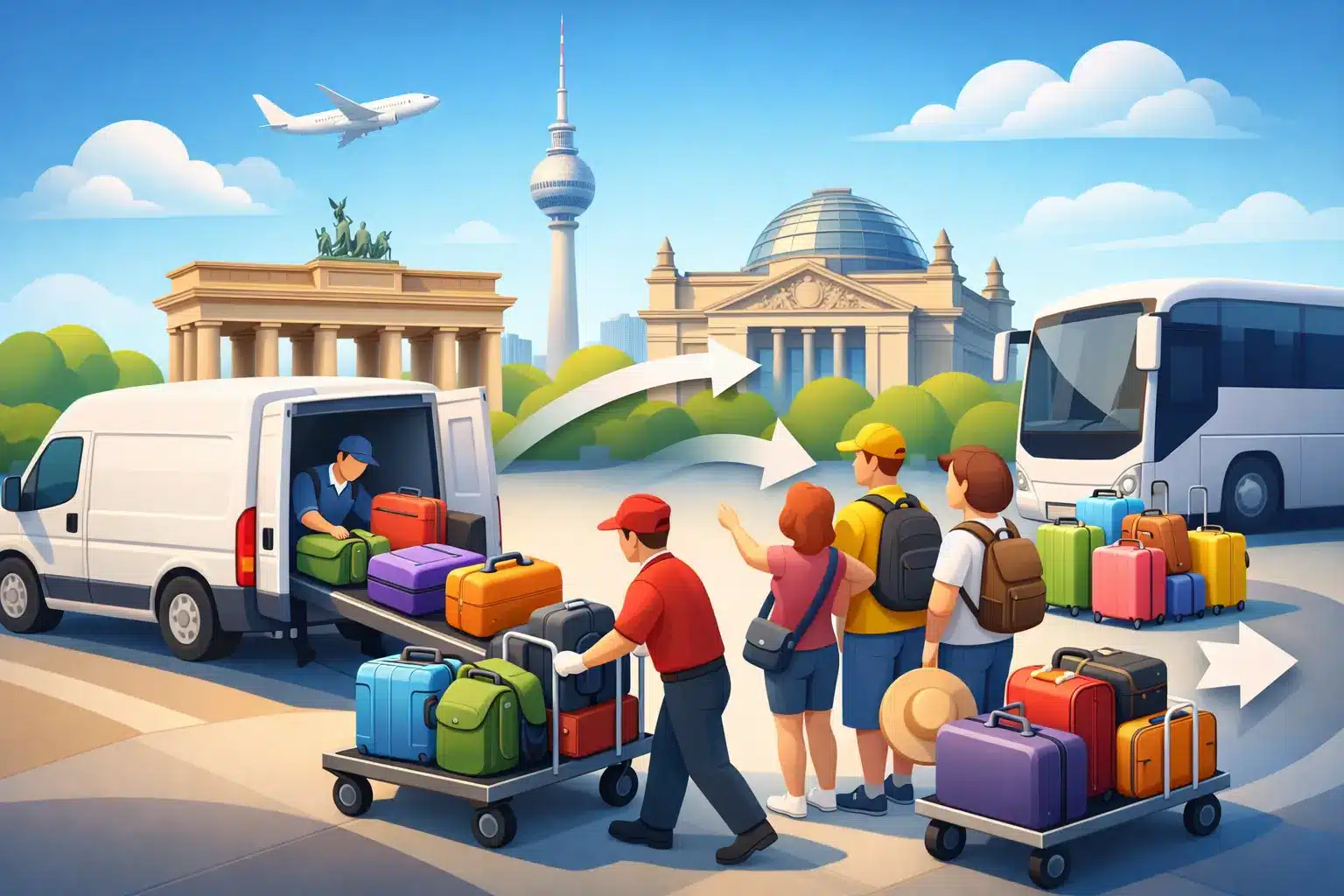 Gepäckservice Berlin Ablauf für Gruppen